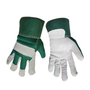 Ladies work glove w/ rubberized cuff