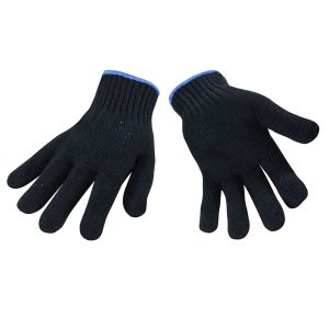 Tricot de pêcheur - bleu, gant poly/coton 1100gr