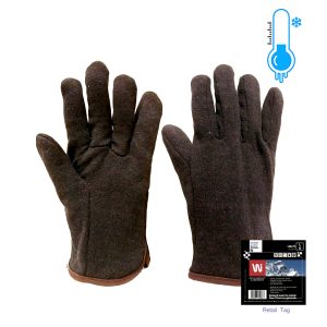Hiver - gant tricoté en jersey polaire doublé