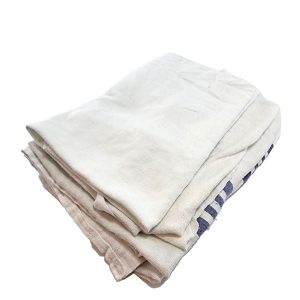 chiffons en flanelle blanche