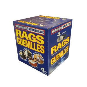 StainPro™ - White painter’s rags – 4 lb (1,8 kg) box
