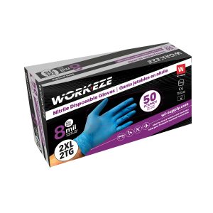 Gant jetable bleu Wipeco Nitrile 8 mil