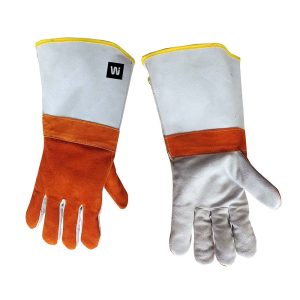 Welding glove with cow split leather