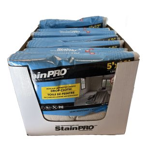 Non slip 5' x 12' Laminated Canvas leak Proof Drop Cloths - StainPro™ - Image 3