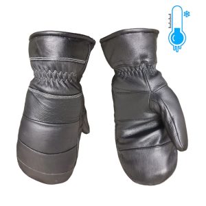 Mitaines d'hiver en cuir de mouton