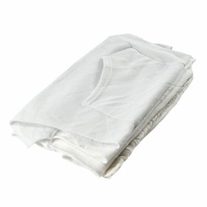 chiffons en polaire blanche