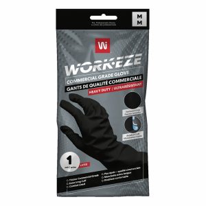 28 mil Black Latex Glove