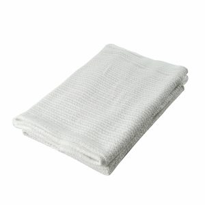Couvertures en coton blanc