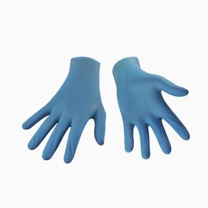 Workeze gants jetables en vitrile bleu, sans latex – Image 2