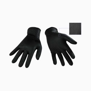 Wipeco Textured Nitrile 8 mil Black Disposable Glove - Image 2
