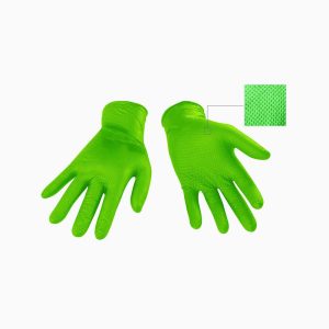 Gant jetable vert Wipeco en nitrile texturé 6 mil – Image 2