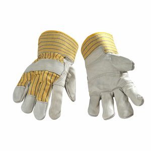 Gant d'ajusteur en cuir de vache à paume patch