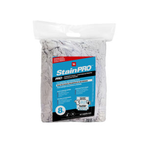 White Premium Jersey Washed Wipers - 8lb
