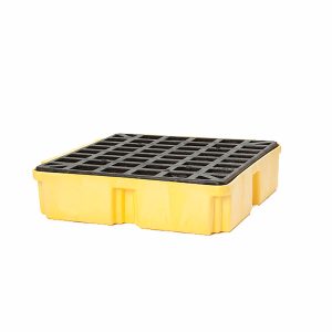 1 drum spill pallet with 12 gal. capacity