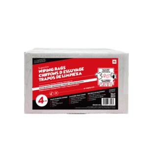 New washed white knit wipers - Superior Wiping Rags 4lb Box