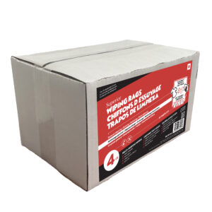 New washed white knit wipers - Superior Wiping Rags 4lb Box - Image 3